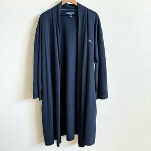 Tommy Bahama Blue Cotten Blend Robe Men's Small